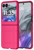 Textured Hard Case Slim Cover for Motorola RAZR 2024/2025 Flip Phone