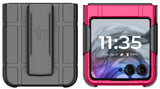 Hard Case Cover & Belt Clip Holster for Motorola RAZR 2024 Flip Phone (RAZR 50)