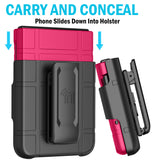 Hard Case Cover & Belt Clip Holster for Motorola RAZR 2024 Flip Phone (RAZR 50)