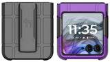 Hard Case Cover & Belt Clip Holster for Motorola RAZR 2024 Flip Phone (RAZR 50)