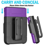 Hard Case Cover & Belt Clip Holster for Motorola RAZR 2024 Flip Phone (RAZR 50)