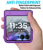Textured Hard Case Slim Cover for Motorola RAZR 2024/2025 Flip Phone