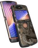 Outdoor Camo Tree Real Woods Case Cover for Motorola RAZR 5G Flip Phone (2020)