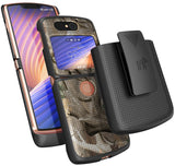 Camo Tree Real Woods Case and Belt Clip for Motorola RAZR 5G Flip Phone (2020)