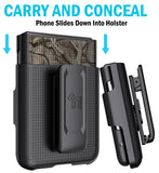 Hard Case Cover and Belt Clip Holster Combo for Motorola RAZR 2023 (aka RAZR 40)