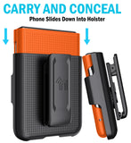 Hard Case Cover and Belt Clip Holster Combo for Motorola RAZR 2023 (aka RAZR 40)