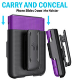 Hard Case Cover and Belt Clip Holster Combo for Motorola RAZR 2023 (aka RAZR 40)