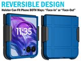 Hard Case and Belt Clip Holster for Motorola RAZR ULTRA 2026/2025 Flip Phone