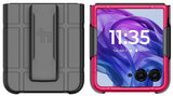Hard Case and Belt Clip Holster for Motorola RAZR ULTRA 2026/2025 Flip Phone