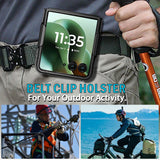 Hard Case and Belt Clip Holster Holder for Motorola RAZR ULTRA 2025 Flip Phone
