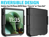 Hard Case and Belt Clip Holster Holder for Motorola RAZR ULTRA 2025 Flip Phone