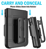Hard Case and Belt Clip Holster Holder for Motorola RAZR ULTRA 2025 Flip Phone