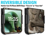 Hard Case and Belt Clip Holster Holder for Motorola RAZR ULTRA 2025 Flip Phone