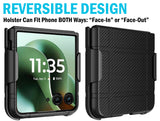 Hard Case and Belt Clip Holster Holder for Motorola RAZR ULTRA 2025 Flip Phone