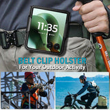Hard Case and Belt Clip Holster Holder for Motorola RAZR ULTRA 2025 Flip Phone