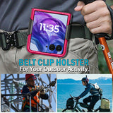 Hard Case and Belt Clip Holster for Motorola RAZR ULTRA 2026/2025 Flip Phone