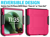 Hard Case and Belt Clip Holster for Motorola RAZR ULTRA 2026/2025 Flip Phone