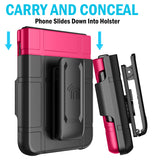 Hard Case and Belt Clip Holster for Motorola RAZR ULTRA 2026/2025 Flip Phone