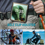 Hard Case and Belt Clip Holster Holder for Motorola RAZR ULTRA 2025 Flip Phone
