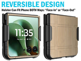 Hard Case and Belt Clip Holster Holder for Motorola RAZR ULTRA 2025 Flip Phone