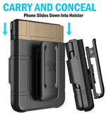 Hard Case and Belt Clip Holster Holder for Motorola RAZR ULTRA 2025 Flip Phone