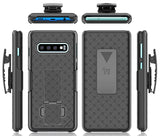 Kickstand Case Slim Hard Cover Belt Clip Holster Combo for Samsung Galaxy S10