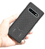 Kickstand Case Slim Hard Cover Belt Clip Holster Combo for Samsung Galaxy S10