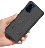 Black Case Kickstand Cover and Belt Clip Holster Holder for Samsung Galaxy S20