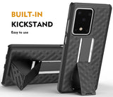 Black Case Kickstand Cover Belt Clip Holster Holder for Samsung Galaxy S20 Ultra