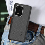 Black Case Kickstand Cover Belt Clip Holster Holder for Samsung Galaxy S20 Ultra