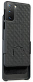 Black Case Cover Stand and Belt Clip Holster for Samsung Galaxy S21 Plus, S21+