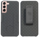 Black Hard Case Cover Stand and Belt Clip Holster Combo for Samsung Galaxy S22