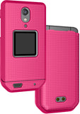 Grid Case Hard Shell Cover and Belt Clip Holster Combo for CAT S22 Flip Phone