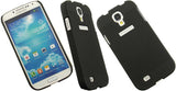 BLACK RUBBERIZED HARD CASE + BELT CLIP HOLSTER STAND FOR GALAXY S4 S IV PHONE