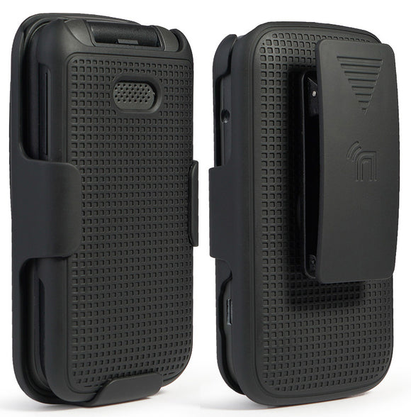 Hard Protector Case Cover and Belt Clip Holster for Alcatel