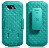 Teal Mint Cyan Case Stand Cover Belt Clip Holster for Sonim XP5s Phone (XP5800)