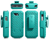 Teal Mint Cyan Case Stand Cover Belt Clip Holster for Sonim XP5s Phone (XP5800)