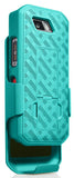 Teal Mint Cyan Case Stand Cover Belt Clip Holster for Sonim XP5s Phone (XP5800)