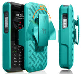 Teal Mint Cyan Case Stand Cover Belt Clip Holster for Sonim XP5s Phone (XP5800)