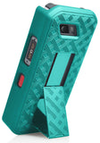 Teal Mint Cyan Case Stand Cover Belt Clip Holster for Sonim XP5s Phone (XP5800)