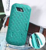 Teal Mint Cyan Case Stand Cover Belt Clip Holster for Sonim XP5s Phone (XP5800)