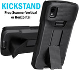 Textured Hard Case Cover Stand Belt Clip Holster for Zebra TC22 TC27 Scanner