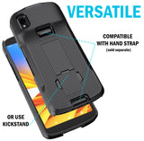 Slim Textured Hard Shell Case Cover with Kickstand for Zebra TC22 TC27 Scanner