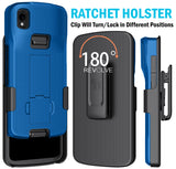 Kickstand Case + Hand Strap + Belt Clip Holster for Zebra TC22 TC27 Scanner