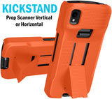 Kickstand Case + Hand Strap + Belt Clip Holster for Zebra TC22 TC27 Scanner