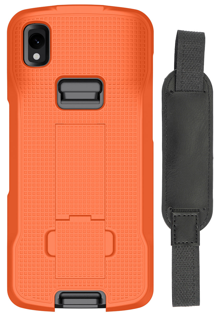 Slim Kickstand Case + Hand Strap for Zebra TC22 TC27 Mobile