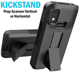 Kickstand Case + Hand Strap + Belt Clip Holster for Zebra TC501 Scanner