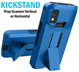 Kickstand Case + Hand Strap + Belt Clip Holster for Zebra TC501 Scanner