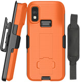 Kickstand Case + Hand Strap + Belt Clip Holster for Zebra TC501 Scanner