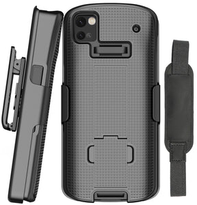 Kickstand Case + Hand Strap + Belt Clip Holster for Zebra TC53 TC58 Scanner